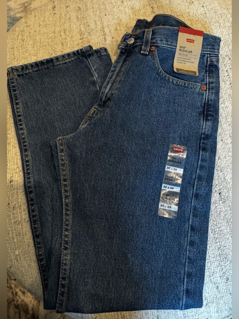 Levi's 505 Men's Medium Wash Blue Straight Leg Jeans